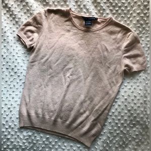 Y2K Ralph Lauren Baby Pink Silk Cashmere Sweater